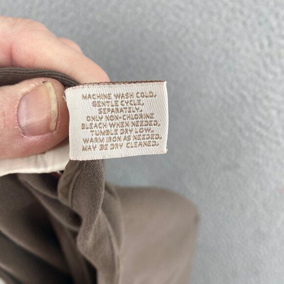 Chicos Pants Womens 1.5 US 10 Taupe Tapered Leg Twill Stretch Work Career Work - Picture 6 of 11